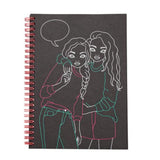 TOPModel Neon Doodle Colouring Book Pen Set