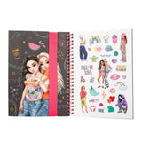 TOPModel Neon Doodle Colouring Book Pen Set