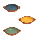 Dexam Sintra Large Glazed Terracotta Tapas Dish In Green