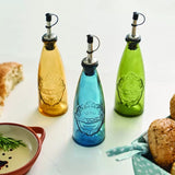 Dexam Sintra Recycled Glass Oil Drizzler In Ink Blue