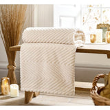 Deyongs Hemsworth Almond Throw In Cream, 130 x 170cm