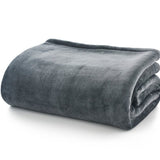 Deyongs Hudson Plain Flannel With Bonded Sherpa Back-Throw 140x180cm