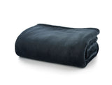 Deyongs Hudson Plain Flannel With Bonded Sherpa Back-Throw 140x180cm