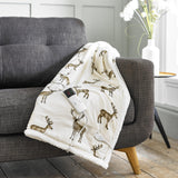 Deyongs Sterling Stag Electric Heated Throw 140 x 180cm