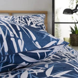 Deyongs Bamboo Blue Cotton Bedlinen Duvet Set Size Double