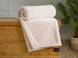 Deyongs Hudson Plain Flannel With Bonded Sherpa Back-Throw 140x180cm