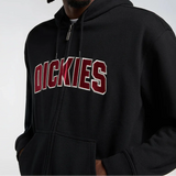 Dickies Aitkin Zip Pullover Hoodie In Black