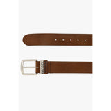 Diesel ‘Logo B-Visible’ Leather Belt In Brown