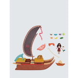 Disney Moana 2 Moana's Adventure Canoe Play Set, 10 Piece