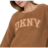 DKNY Chill In Style Top Jogger Set In Tan