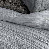 DKNY City Pleat Duvet Cover in Grey