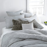 DKNY City Pleat Duvet Cover in Grey
