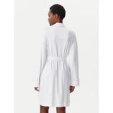 DKNY New Ear Cotton Interlock Robe In White