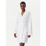DKNY New Ear Cotton Interlock Robe In White