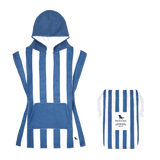 Dock & Bay Poncho Kids Whitsunday Blue Medium Medium (Age 6 to 10) (75x55cm)