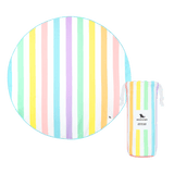 Dock & Bay Unicorn Waves Round Towel Multi Stripe