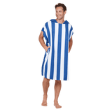 Dock & Bay Whitsunday Blue Poncho Stripe Small