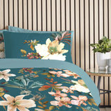 Dreams & Drapes Jacinta Duvet Cover Set by Appletree Promo in Teal