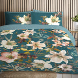 Dreams & Drapes Jacinta Duvet Cover Set by Appletree Promo in Teal