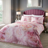 Dreams & Drapes Soiree Rose Bloom Print 100% Cotton 200 Thread Count Duvet Cover Set