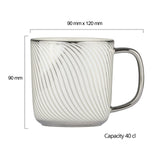 DRH Collection Swirl Mug Platinum