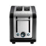 Dualit 2 Slot Toaster In Black And Brushed Stainless Steel