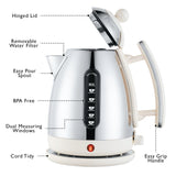 Dualit Cordless Jug Kettle Canvas In White