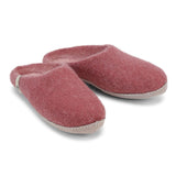 Egos Mule Wool Slippers Dark Pink