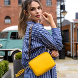 Elie Beaumont Camera Bag In Sunflower Yellow