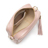 Elie Beaumont Crossbody Tassel In Blush