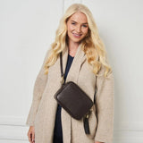 Elie Beaumont Crossbody Tassel In Chocolate