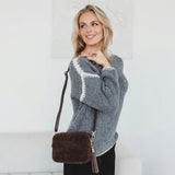 Elie Beaumont Crossbody Tassel In Dark Brown