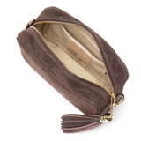 Elie Beaumont Crossbody Tassel In Dark Brown