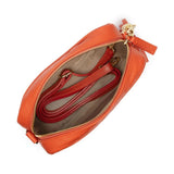 Elie Beaumont Crossbody Tassel In Rust