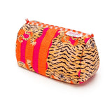 Elie Beaumont Serendipity Cotton Cosmetic Bag Set In Tibetan Tiger