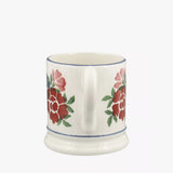 Emma Bridgewater Antique Roses Half Pint Earthenware Mug in Pink
