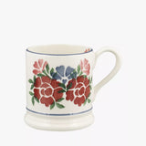 Emma Bridgewater Antique Roses Half Pint Earthenware Mug in Pink