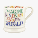 Emma Bridgewater Rainbow Toast Kindness & A Fair World 1/2 Pint Mug