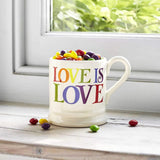 Emma Bridgewater Rainbow Toast Love is Love 1/2 Pint Mug