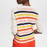Esprit Cropped sleeve sweater with linen