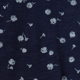 Esprit Floral T-Shirt With Rolled Edges Navy
