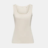 Esprit Organic cotton sleeveless top Beige
