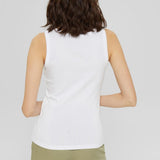 Esprit Organic cotton sleeveless top White