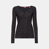 Esprit Patterned Pointelle Jersey Longsleeve