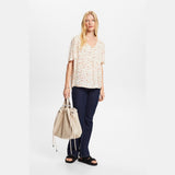 Esprit Patterned short sleeve blouse, cotton blend