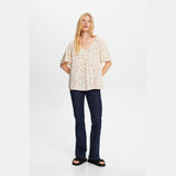 Esprit Patterned short sleeve blouse, cotton blend