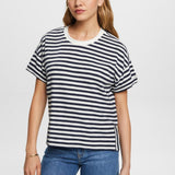 Esprit Striped t-shirt 100% cotton in Navy
