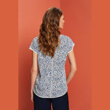 Esprit T-shirt With An All-Over Print, 100% Cotton In New White