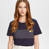 Esprit T-Shirt With Heart Print Navy