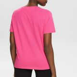 Esprit T-shirt with heart print Pink Fuchsia